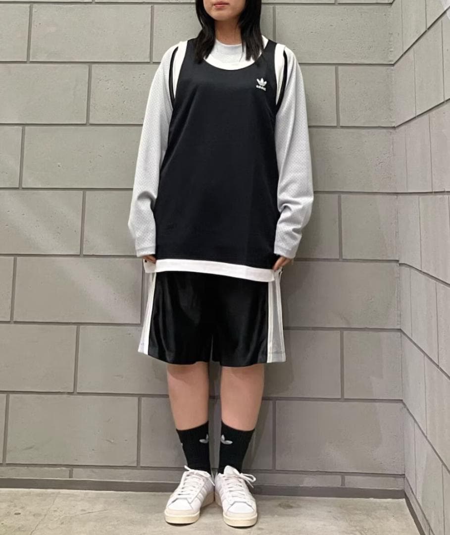 入手困難☆アディダス 2XLサイズ タンクトップ メッシュ ベスト 韓国 黒