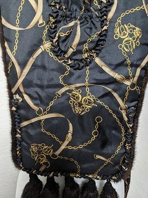 186 ミンク　毛皮　リアルファー　ショール　ケープ　ボレロ　ストール