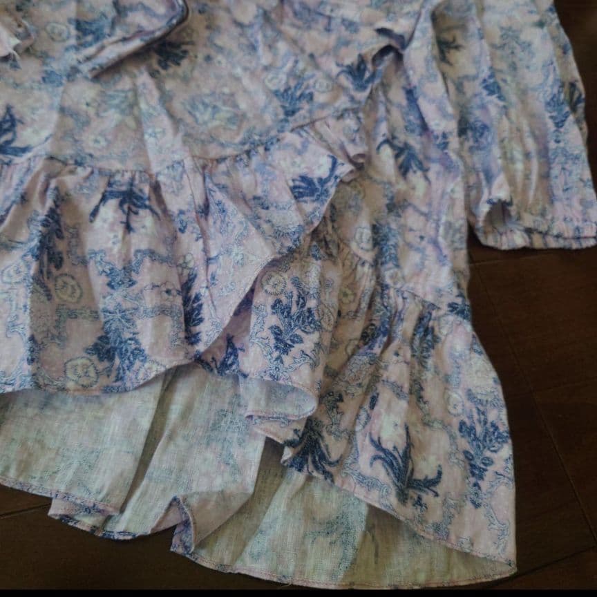 イザベルマランエトワール★ラッフルスリーブ ラップワンピース