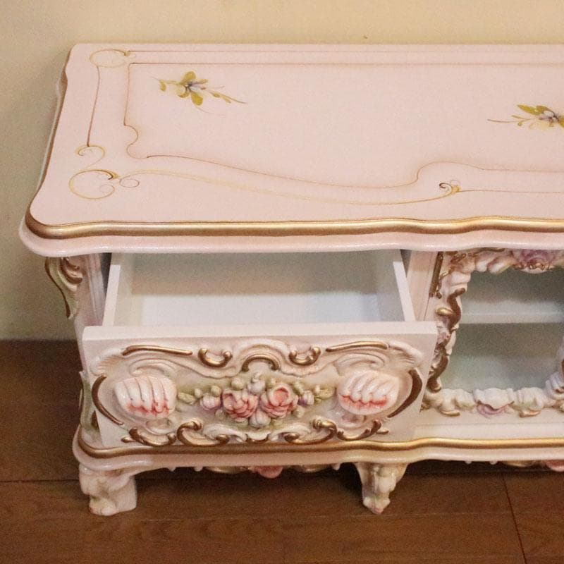 クイーンBee様専用 ロココ テレビボード 140cm クラック仕上げ - メルカリ