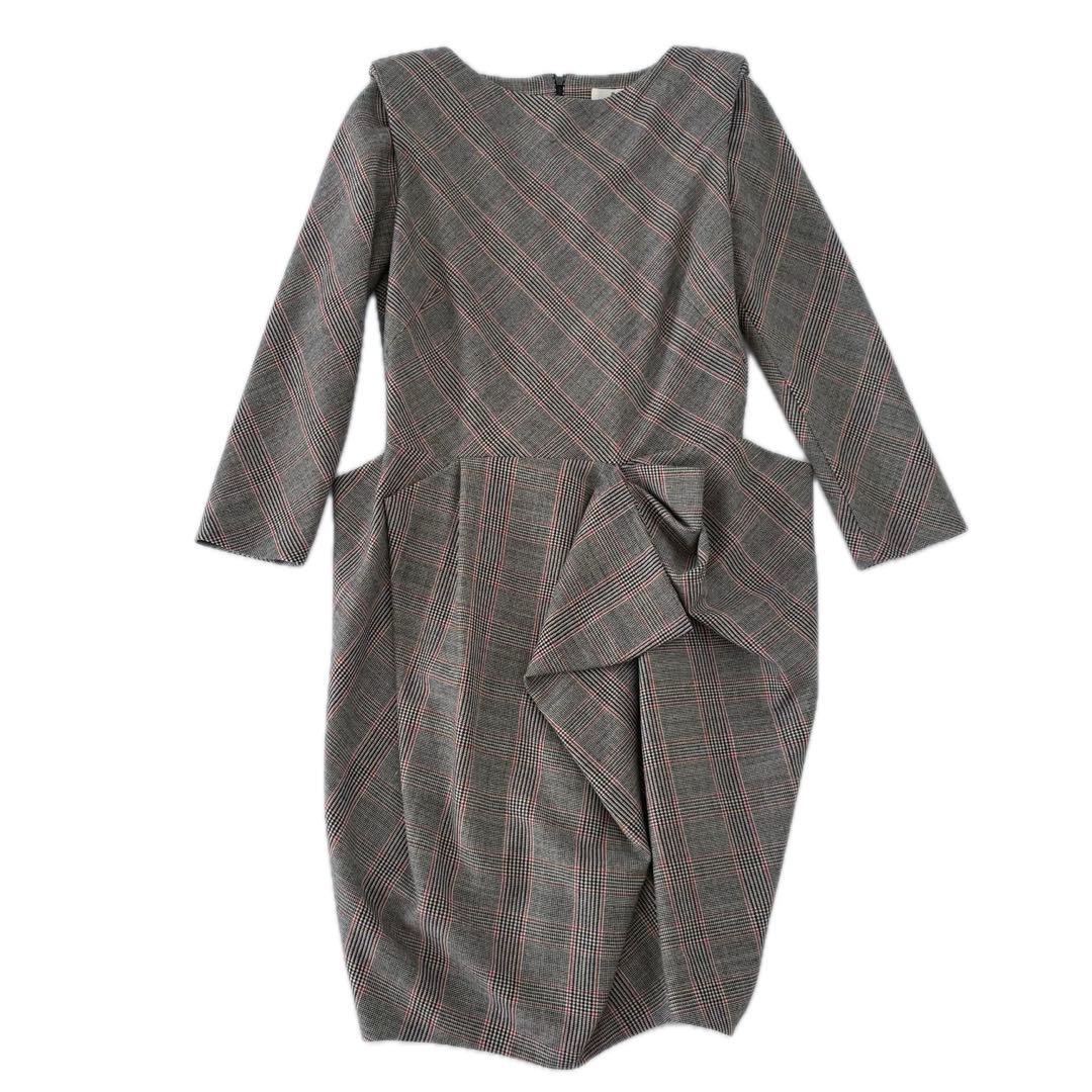 極美品 LANVIN ランバンオンブルー 変形ドレープ ワンピース ドレス