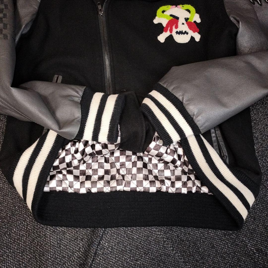 Volcom ボルコムスタジャン ブラック/グレー高品質本革 バンドコラボ XL