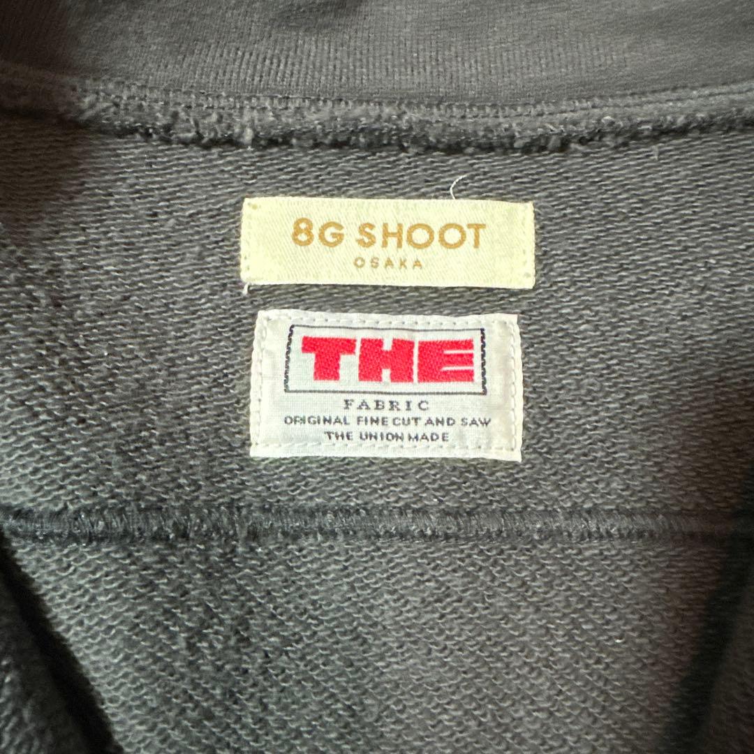 メンズウェア 8gShoot HALF ZIP SWEATSHIRT -CHARCOAL-