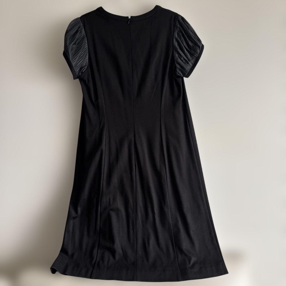 BURBERRY 半袖膝丈ワンピース 46 ブラック