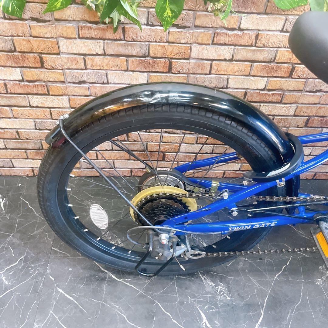 【10】子供用自転車 子供車 TWIN GATE ブルー 20インチ