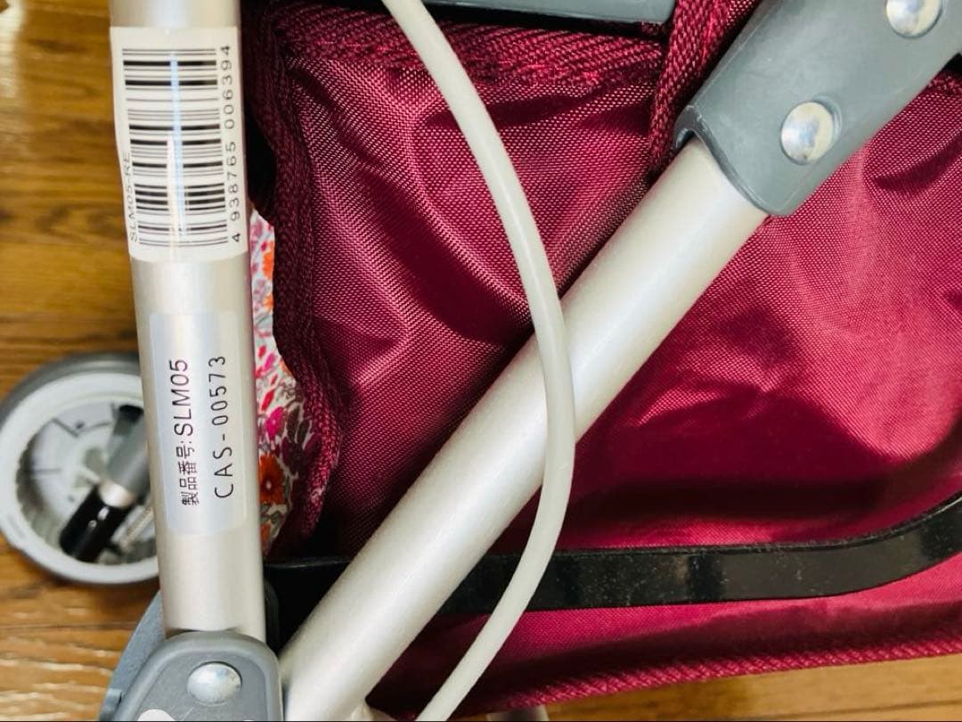 【美品】幸和製作所 カゴノアM シルバーカー ミドルタイプ レッド SLM05