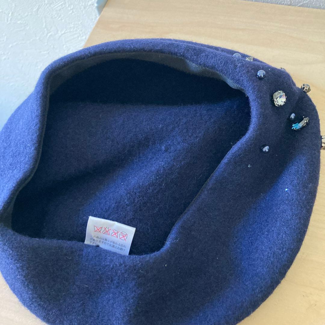 CA4LA 猫と星のベレー帽 CA4LA 猫と星のベレー帽 CA4LA猫の顔デザイン