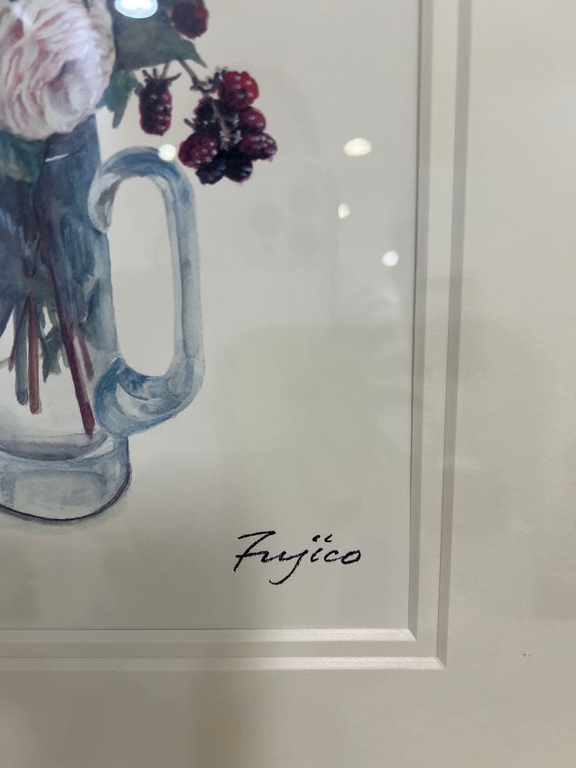 橋本不二子作 限定版画 直筆サイン入りMy garden floweys