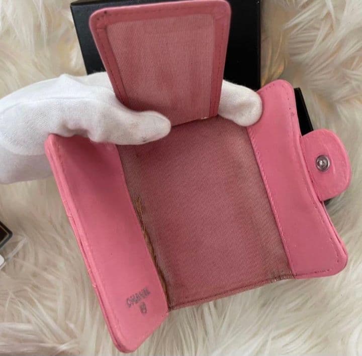 シャネル CHANEL カードケース キーケース マトラッセ ピンク ココマーク