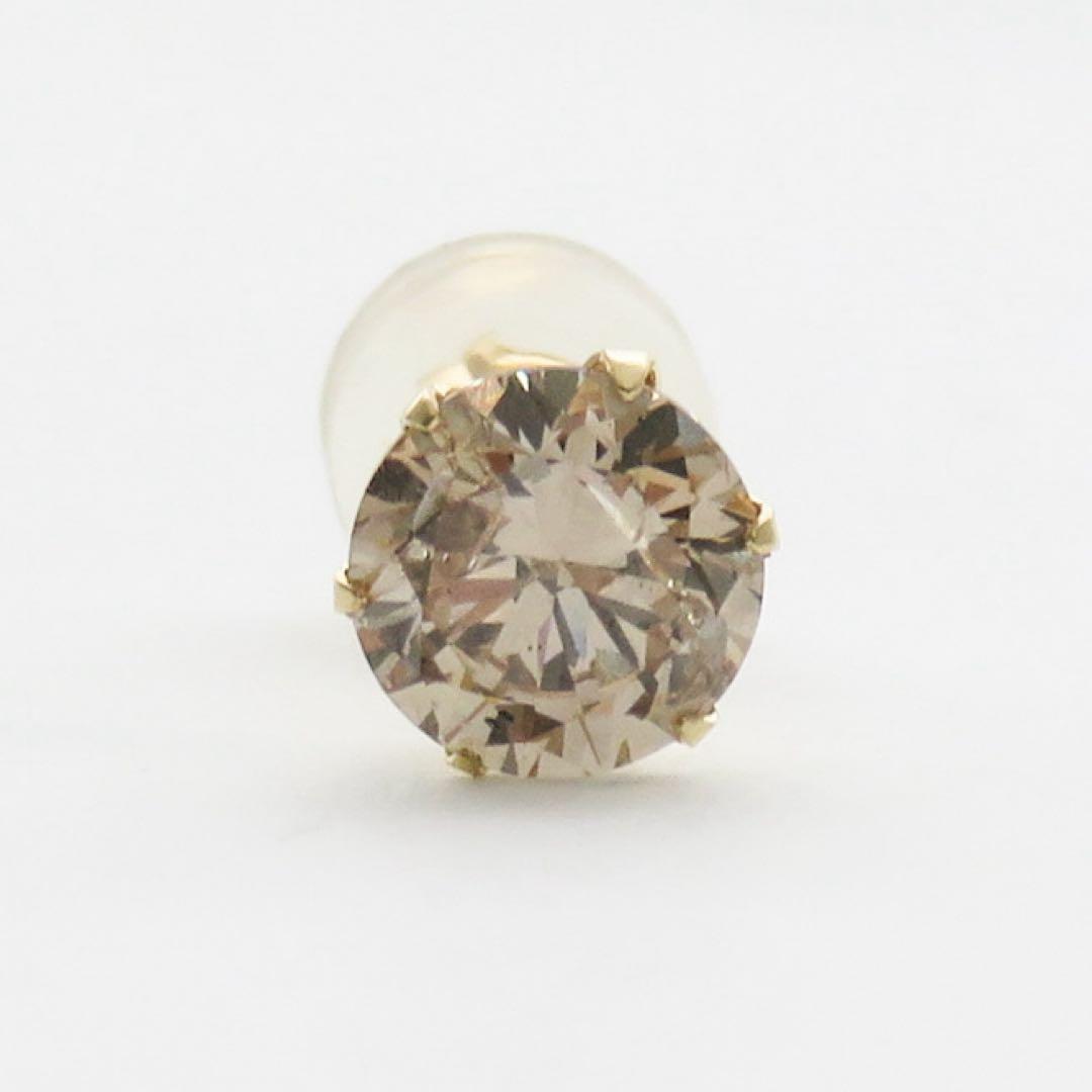 ゆ*う様 【本物保証】K18YG 天然ダイヤモンド 片耳ピアス｜0.586ct