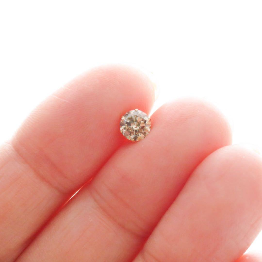 ゆ*う様 【本物保証】K18YG 天然ダイヤモンド 片耳ピアス｜0.586ct