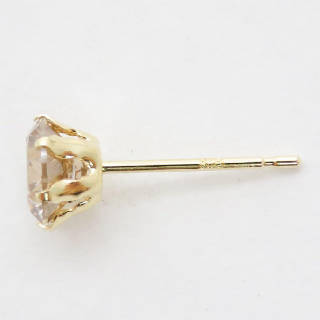 ゆ*う様 【本物保証】K18YG 天然ダイヤモンド 片耳ピアス｜0.586ct