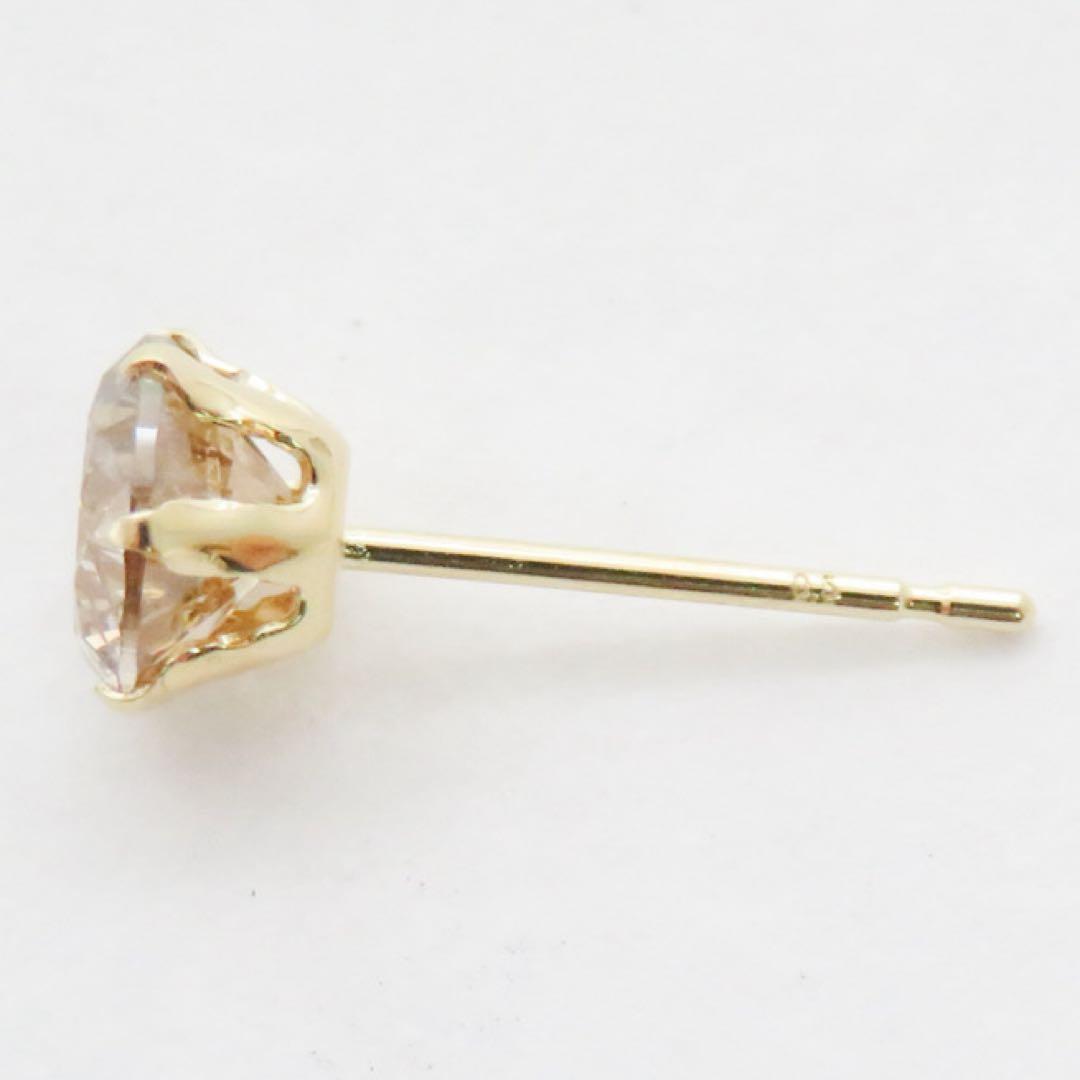 ゆ*う様 【本物保証】K18YG 天然ダイヤモンド 片耳ピアス｜0.586ct