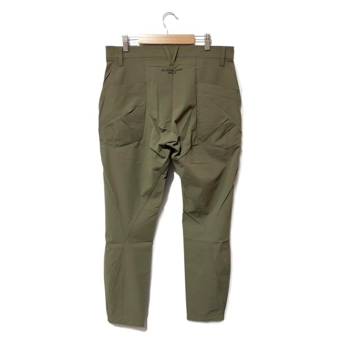 新品 ラッセルノ ゴルフ ストレッチ カーゴ ロングパンツ サファリ M 4