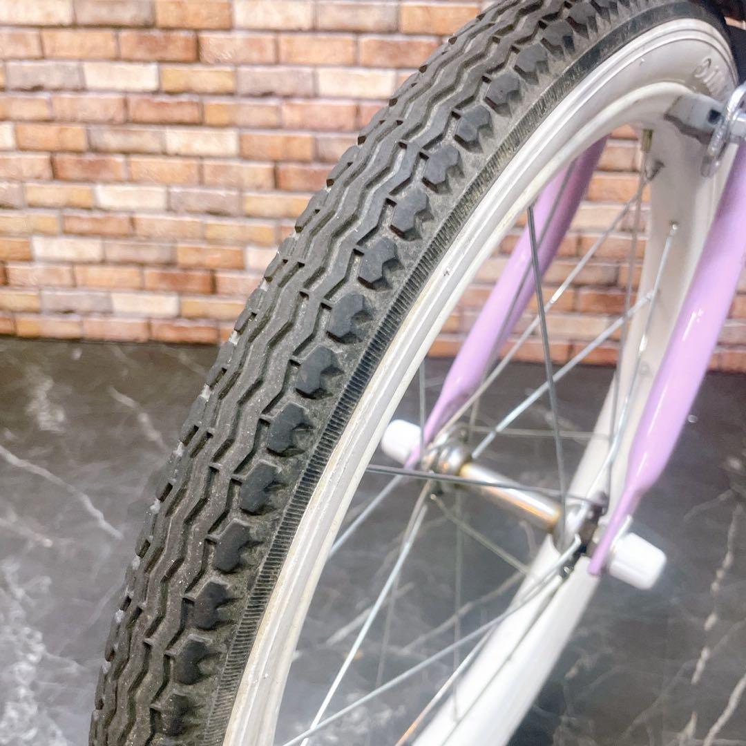 【26】子供用自転車 子供車 Liliale パープル 18インチ シングル