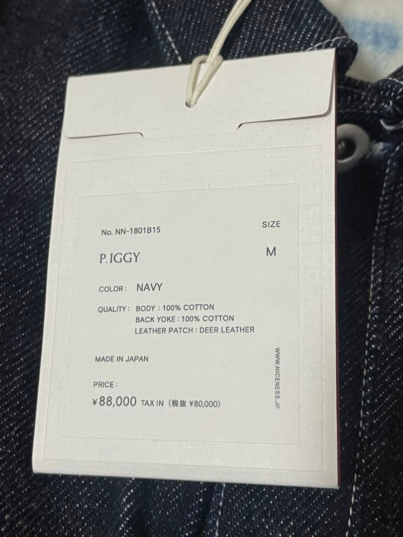 NICENESS NN-1801B15 P.IGGY 25SS タグ付き