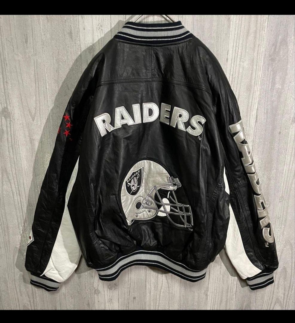 【超希少モデル】カールバンクス　レイダース刺繍　レザージャケットXL