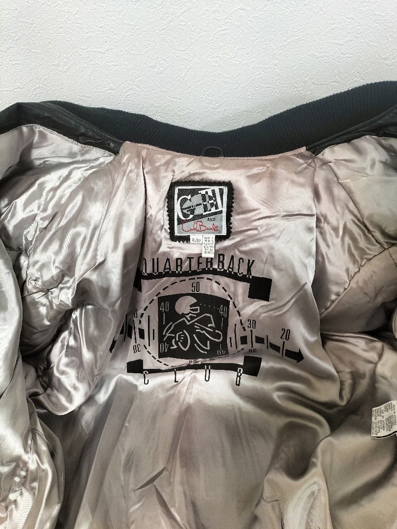 【超希少モデル】カールバンクス　レイダース刺繍　レザージャケットXL