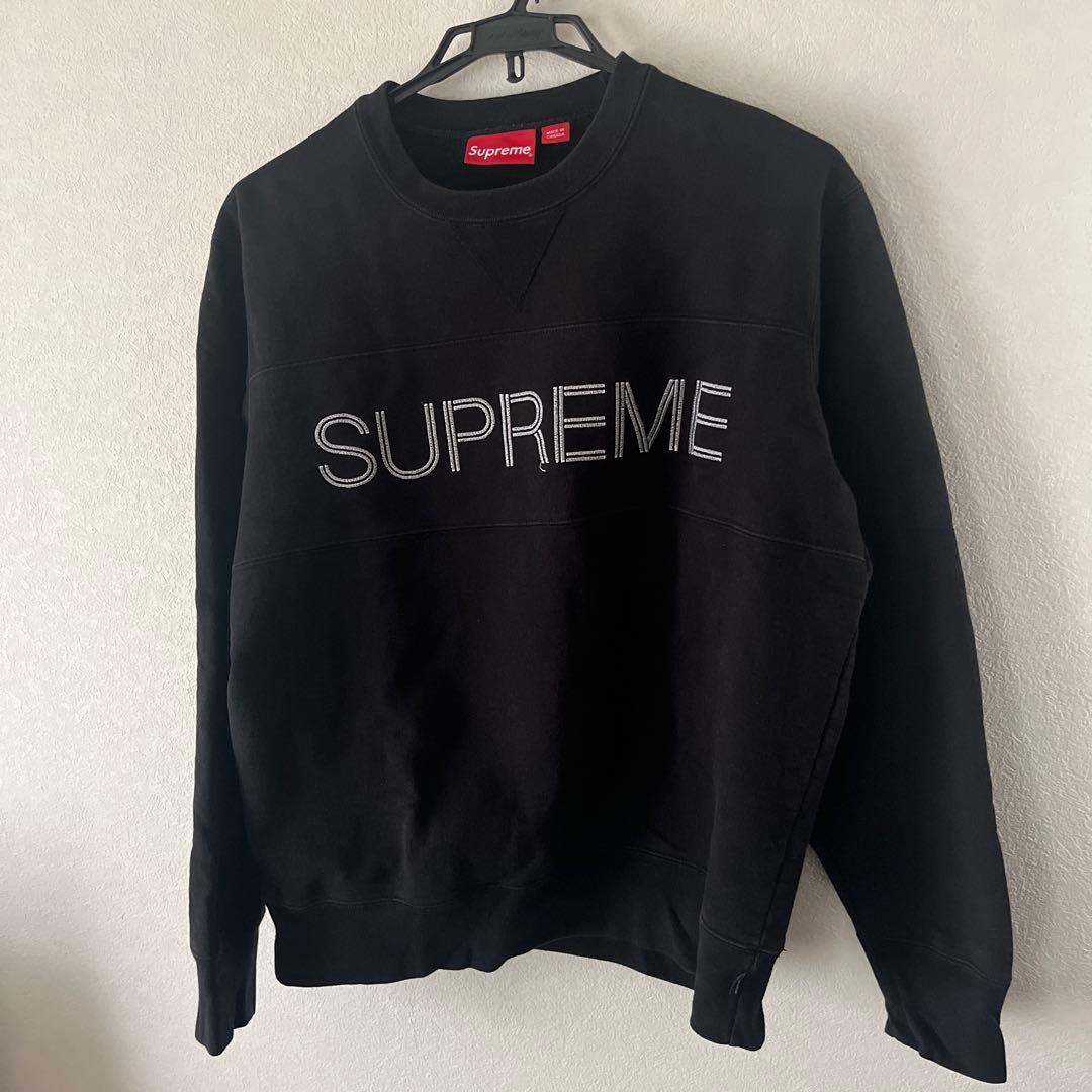 け*と様 Supreme Zig Zag Stitch Panel Crewne