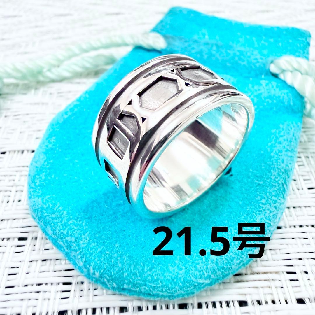 ティファニー アトラス ワイド 指輪 リング 21.5号 研磨仕上済美品 925