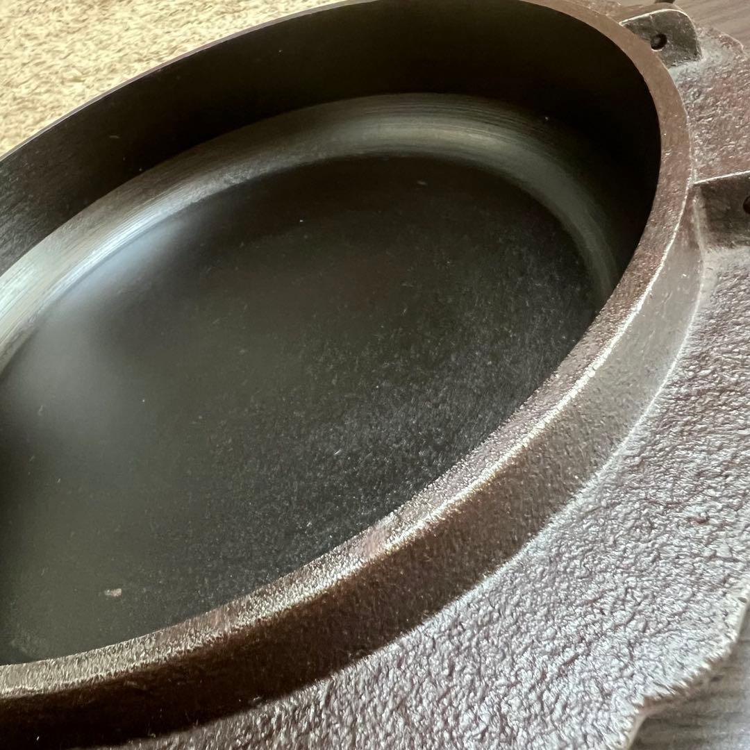 【新品】手作り菊地保寿堂 釜すき鍋 天皇陛下 皇后陛下御買上 南部鉄　山形鋳物