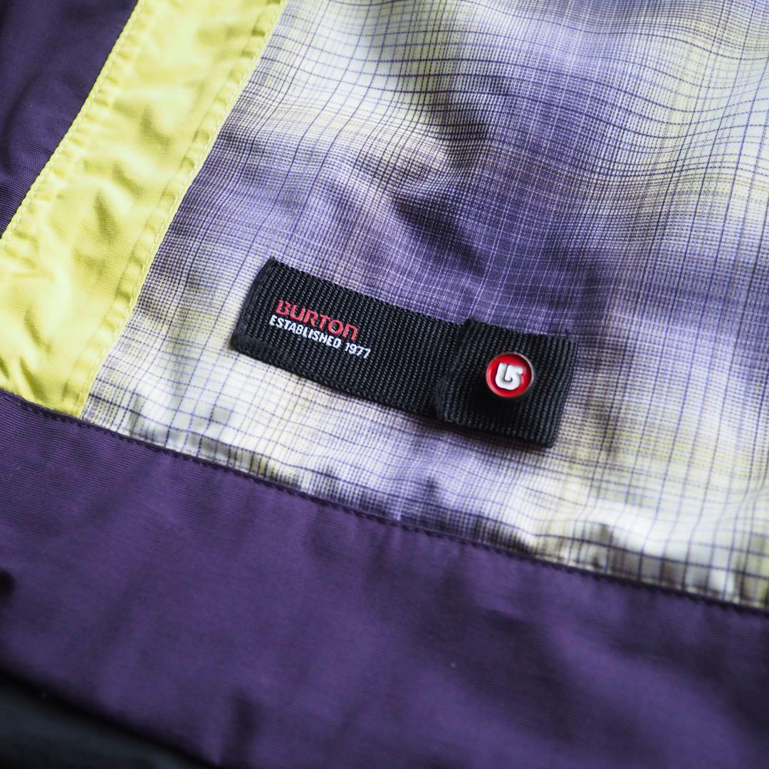 BURTON DRY RIDE スノージャケット パープル チェック柄 Lサイズ