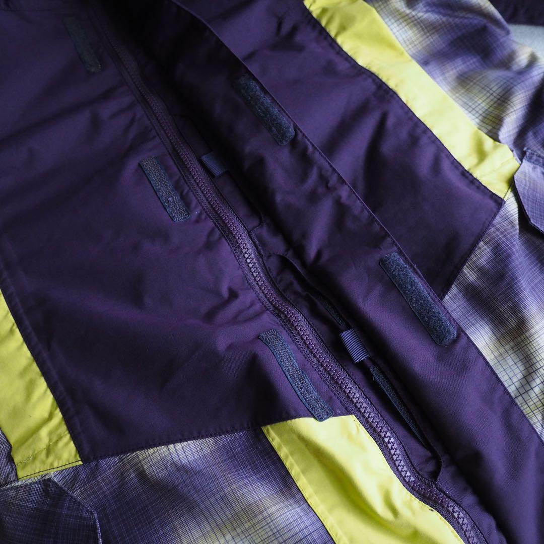BURTON DRY RIDE スノージャケット パープル チェック柄 Lサイズ
