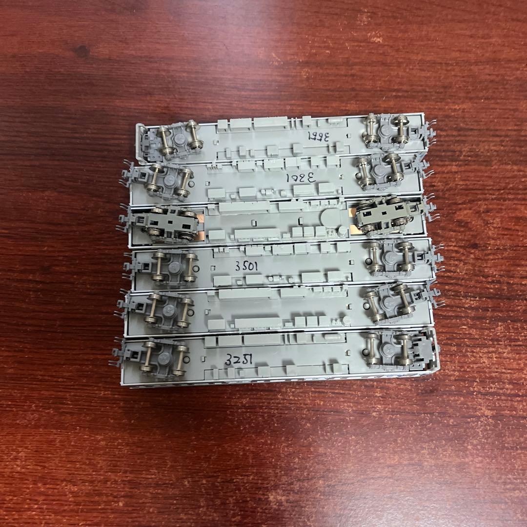 【訳あり品】 小田急3000形1次車ワイドドア編成6両セット 未使用インレタ付き