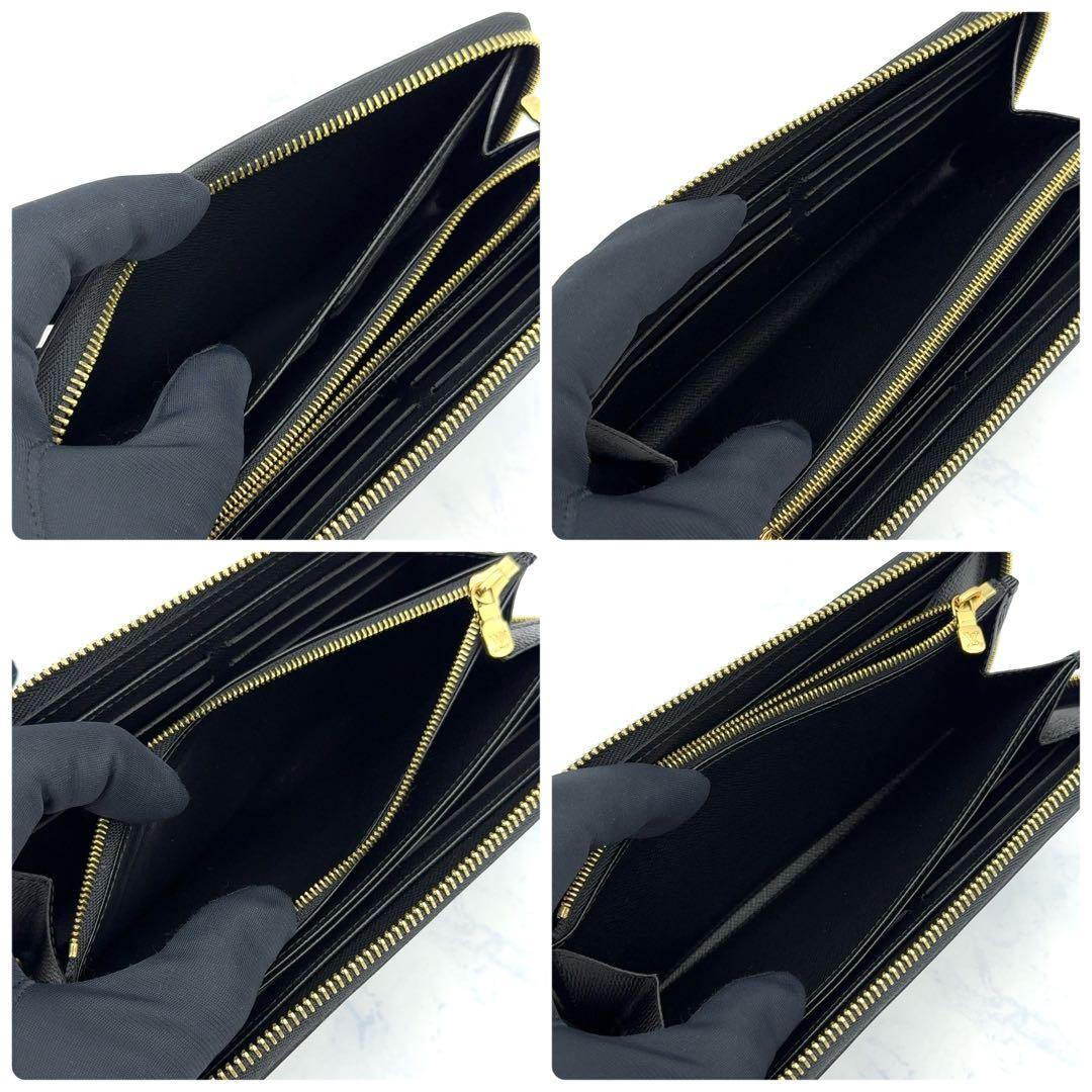 【ほぼ新品】 ルイヴィトン エピ ジッピーウォレット 長財布 ノワール ゴールド