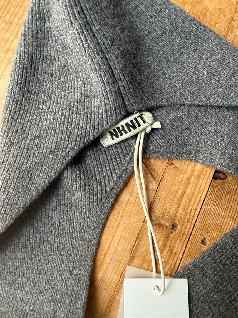 NKNIT マフラーキャップ バラクラバ フード グレー - メルカリ