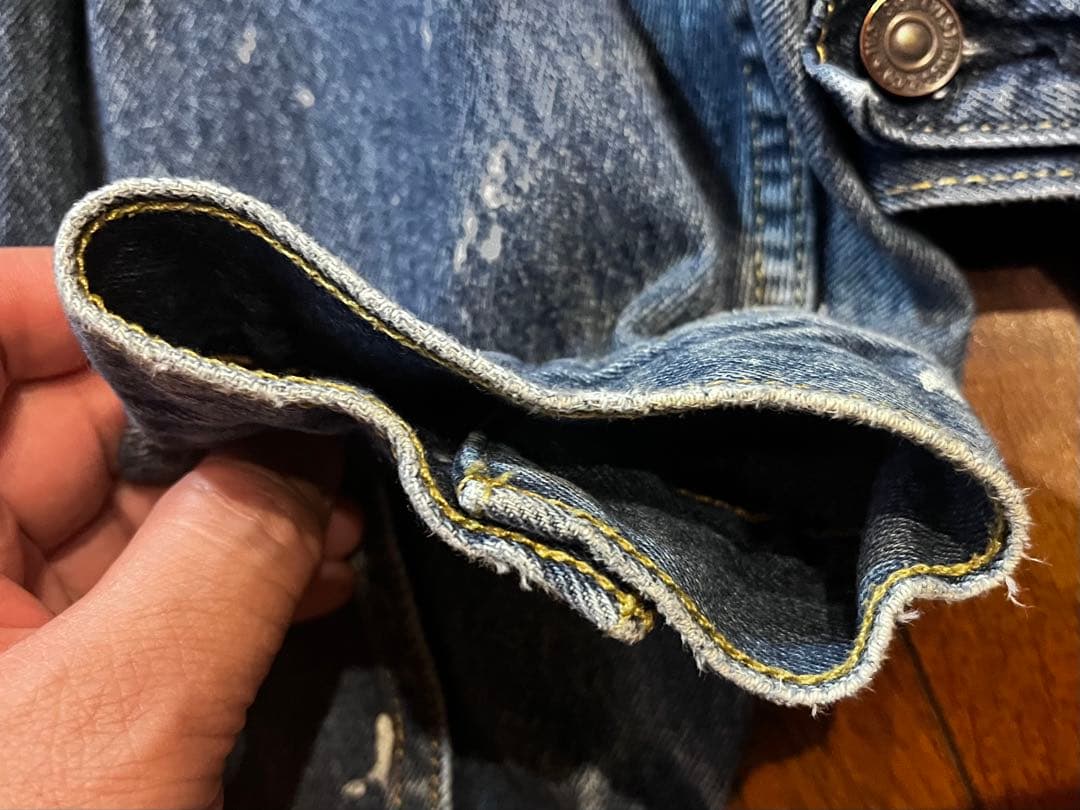 【1/20終了】Levi's デニムジャケット BIG「E」 韓国 y2k