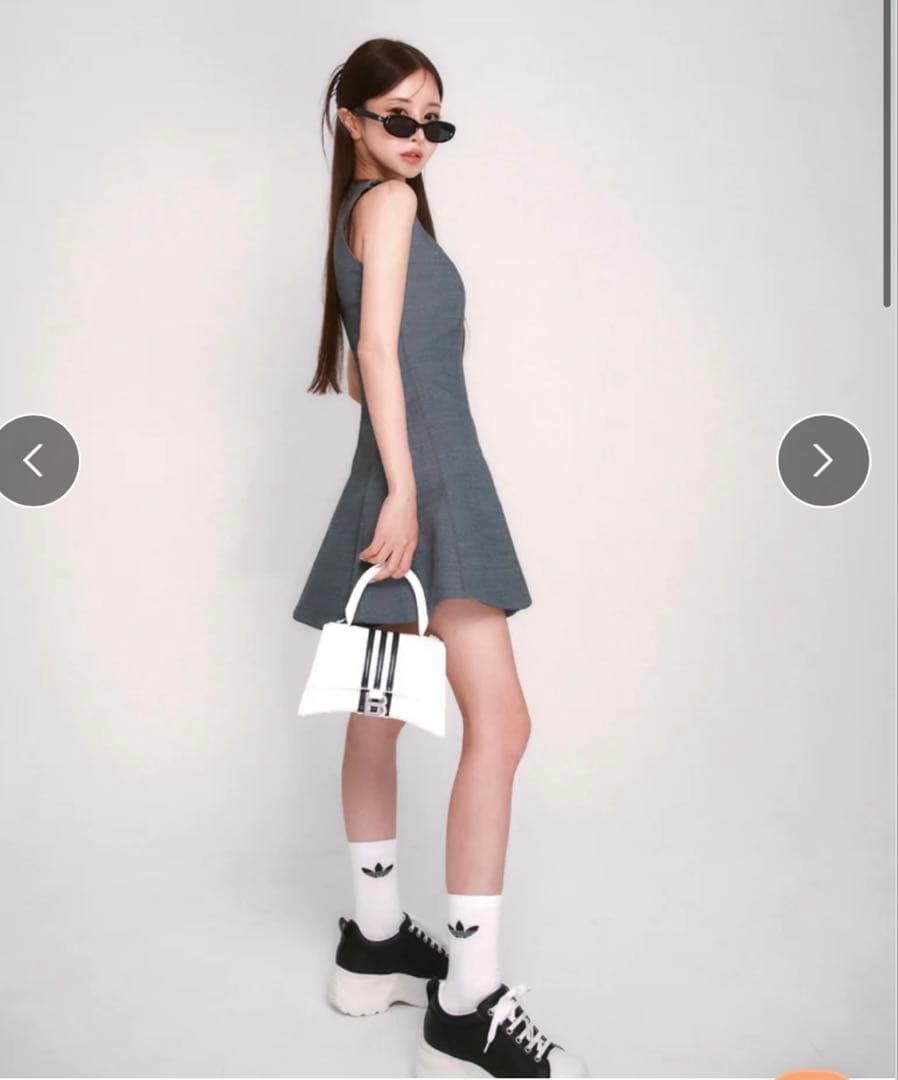 鈴木亜美さん　プラットフォームスニーカー　ブラック