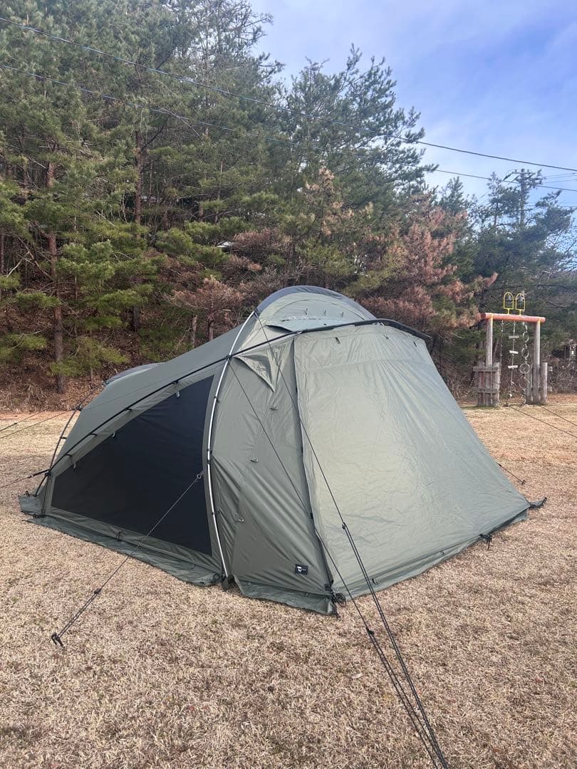 tokyocrafts テンビシェルター/カーキ ルーフシート付き