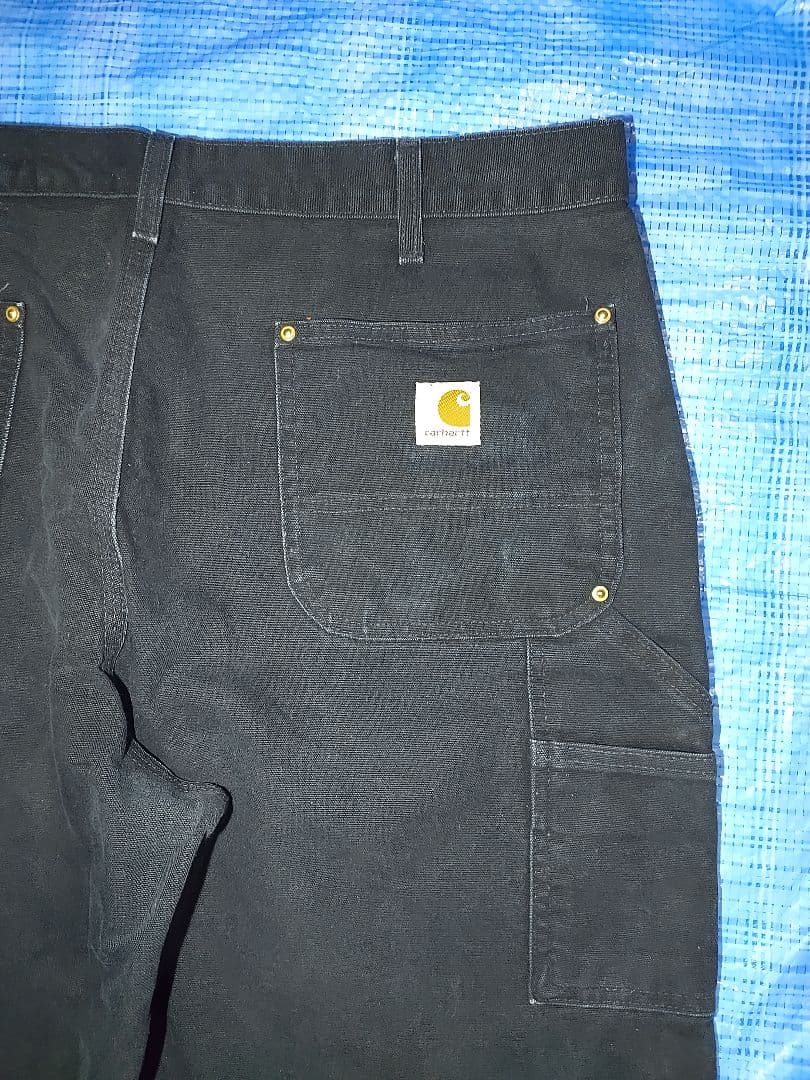 Carhartt ダブルニー w38×L30 USA製 ブラック ペインター