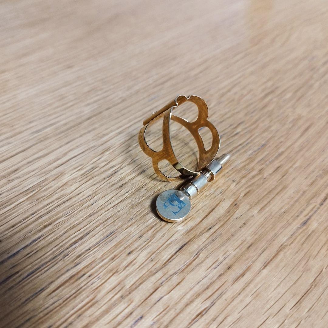 【美品】BG ソプラノサックス リガチャー L51 ゴールドプレート仕上げ