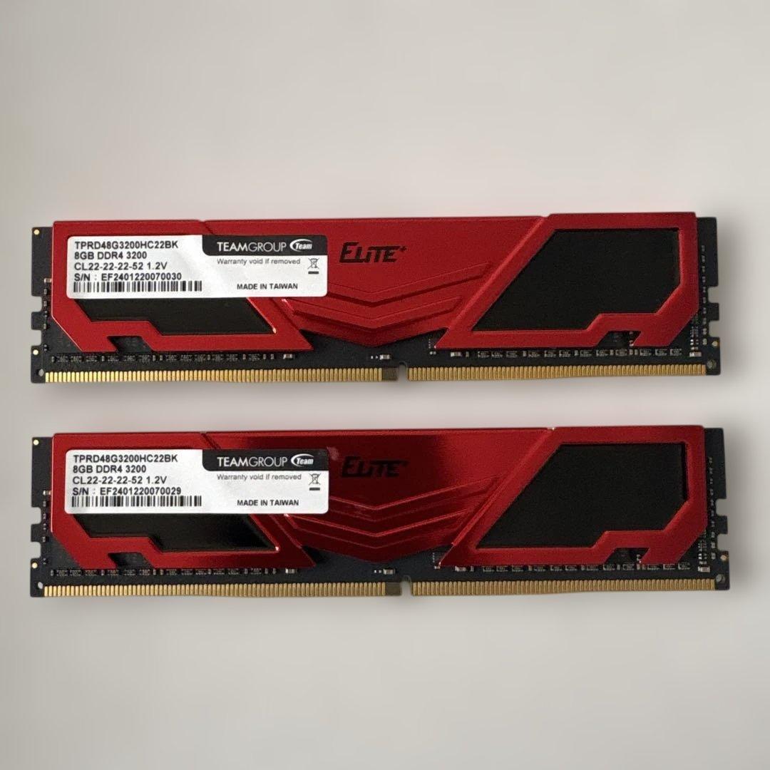 Team Elite DDR4 3200MHz メモリ 8GB×2枚 Teamgroup Elite Ram Team