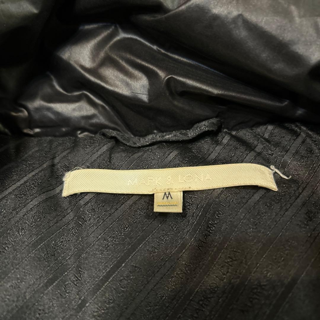 マークアンドロナ　ダウンベスト　黒　ブラック　ラクーンファー　ゴルフ　3way