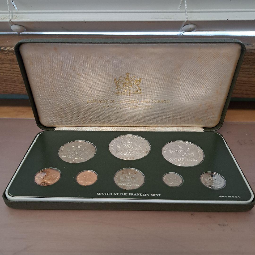 何*い様 1978 トリニダードトバゴ共和国 貨幣 プルーフセット 銀 白銅