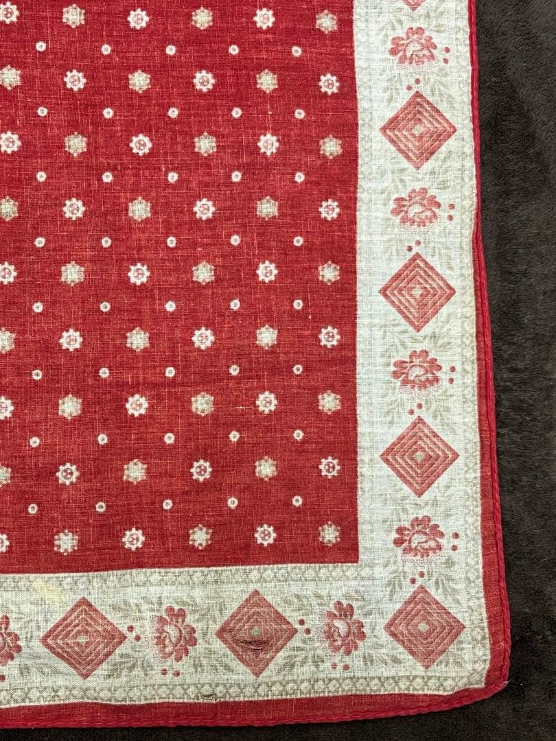 新年限定セール‼️スペシャル‼️ヴィンテージ バンダナ　ターキーレッド