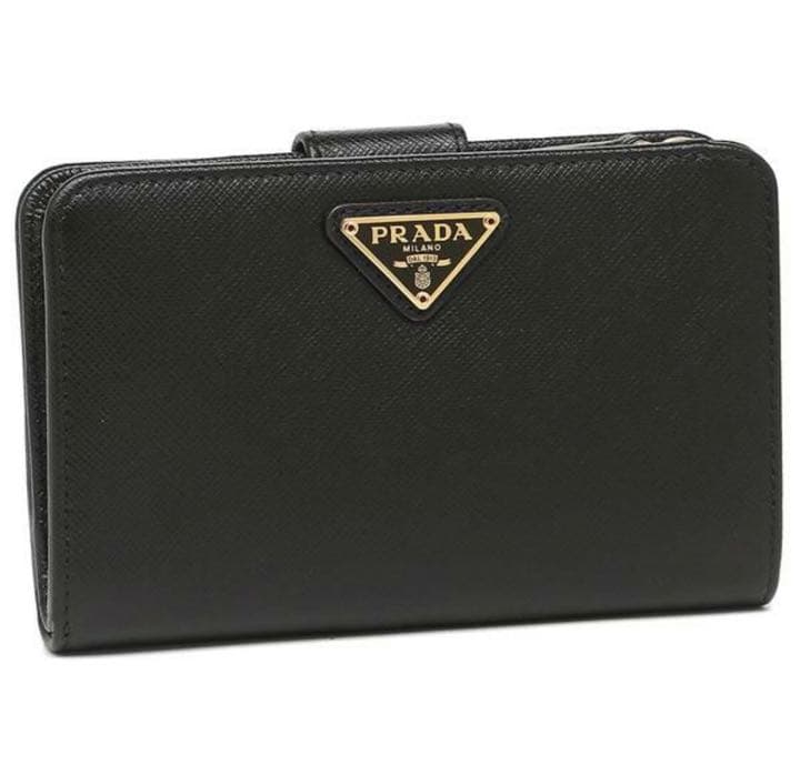 PRADA プラダ財布 ブラック 二つ折り財布 値下げ！