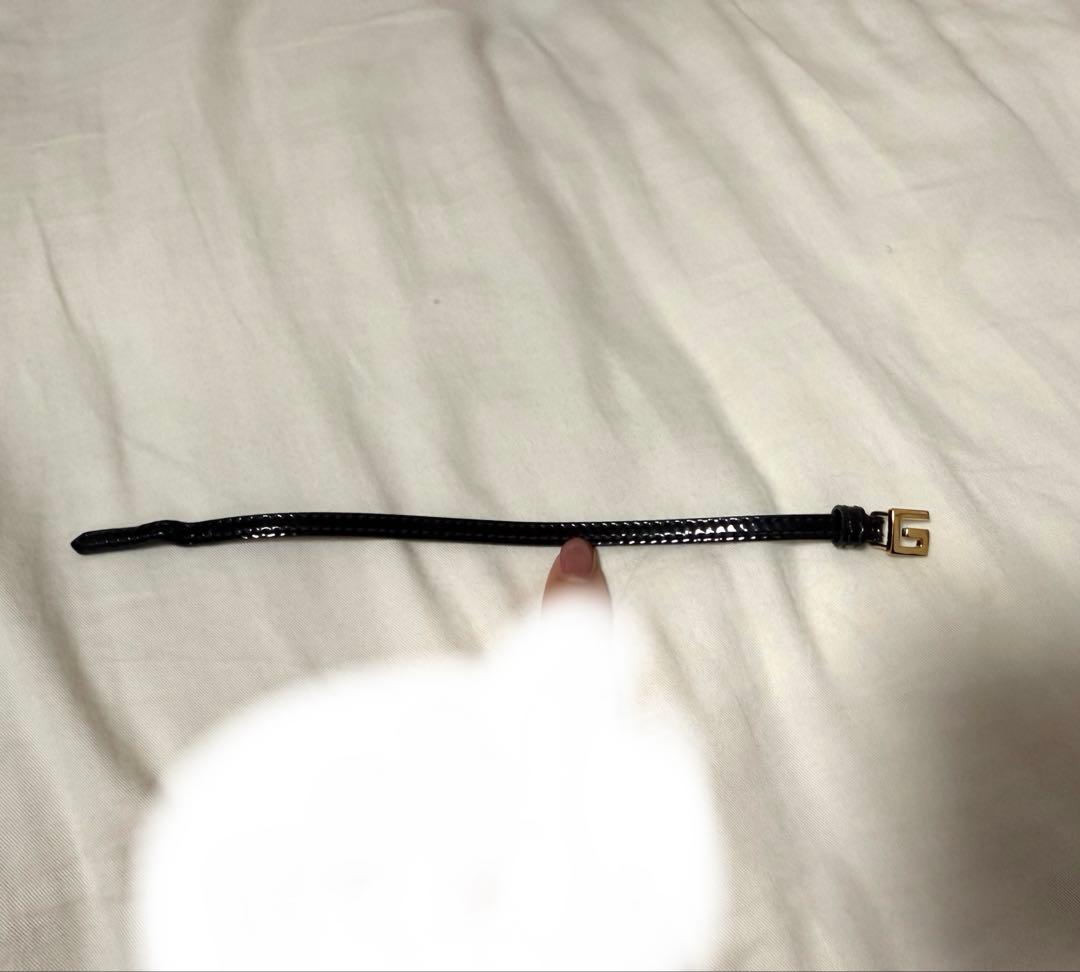 グッチ スクエアGエナメルブレス ブラック