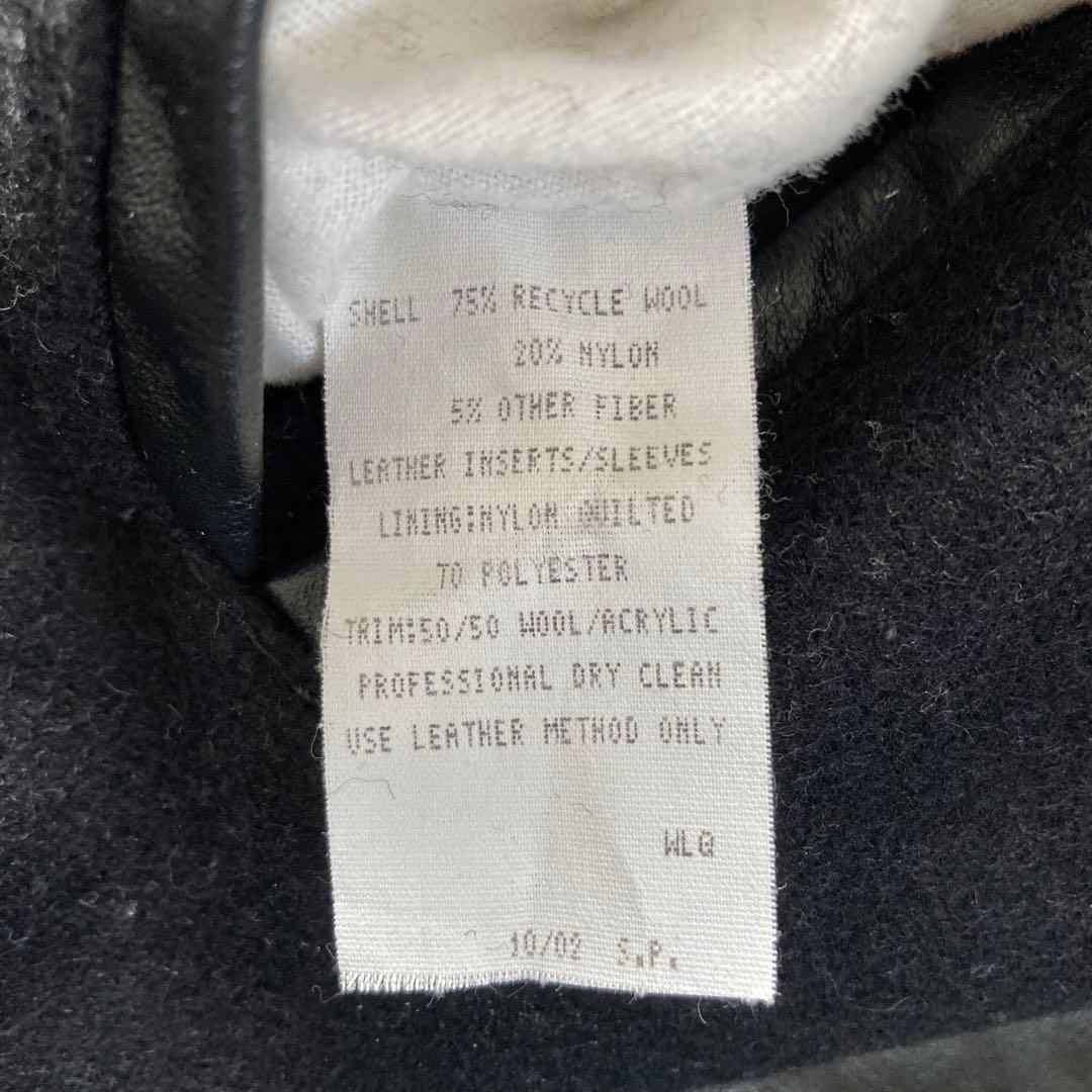 HOLLOWAY ホロウェイ ブラック ウール レザー スタジャン L USA製
