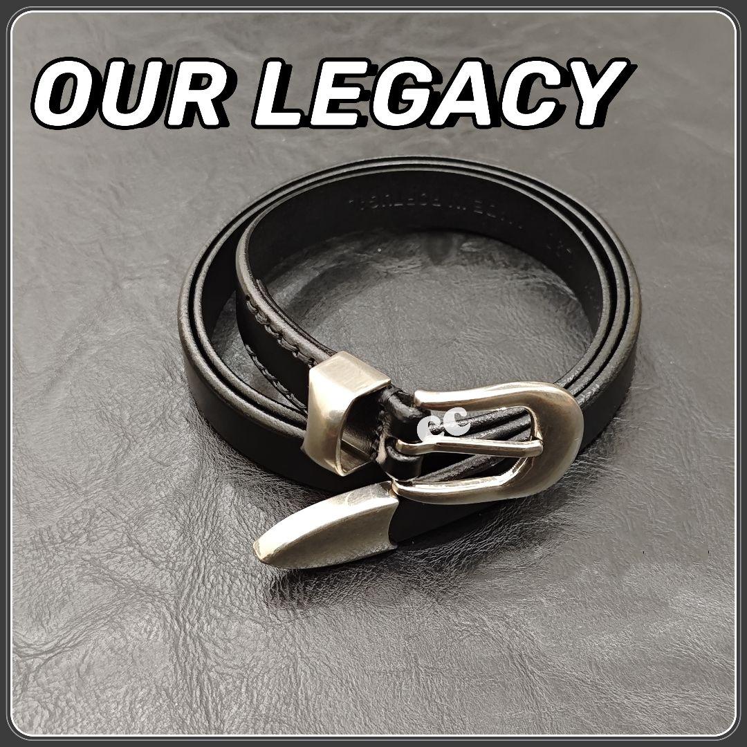 小物 Our Legacy BELT LeatherBlack 70cm