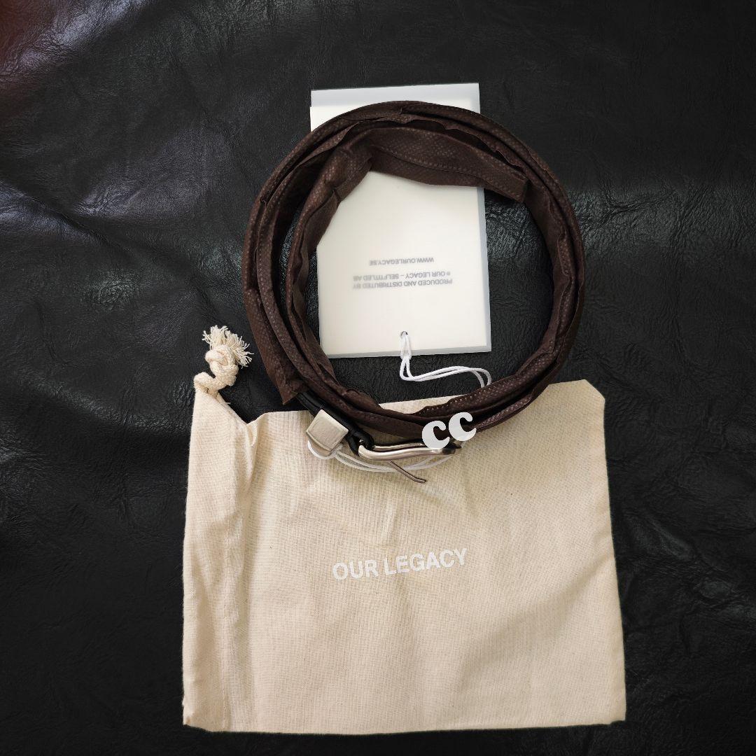 小物 Our Legacy BELT LeatherBlack 70cm