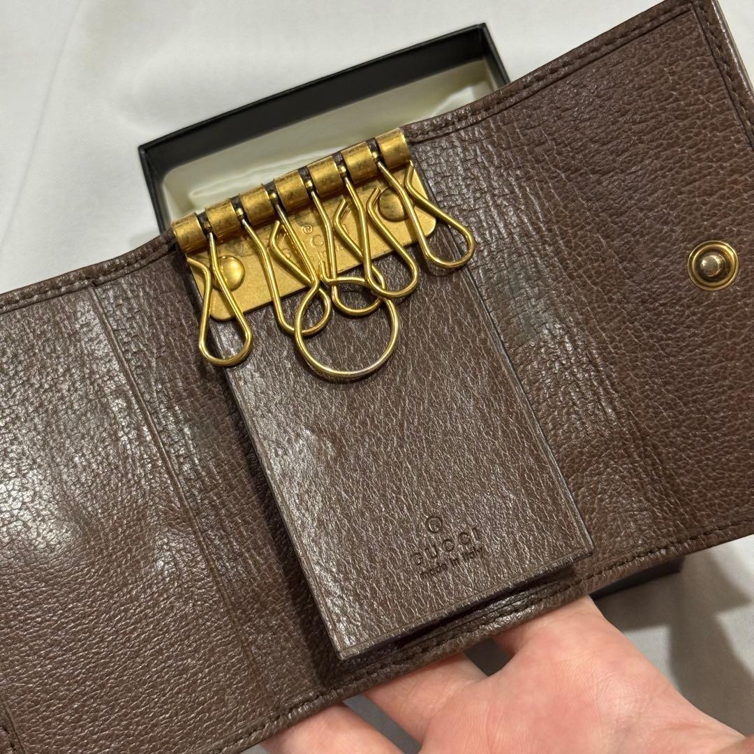 GUCCI キーケース GGマーモント スプリーム 6連
