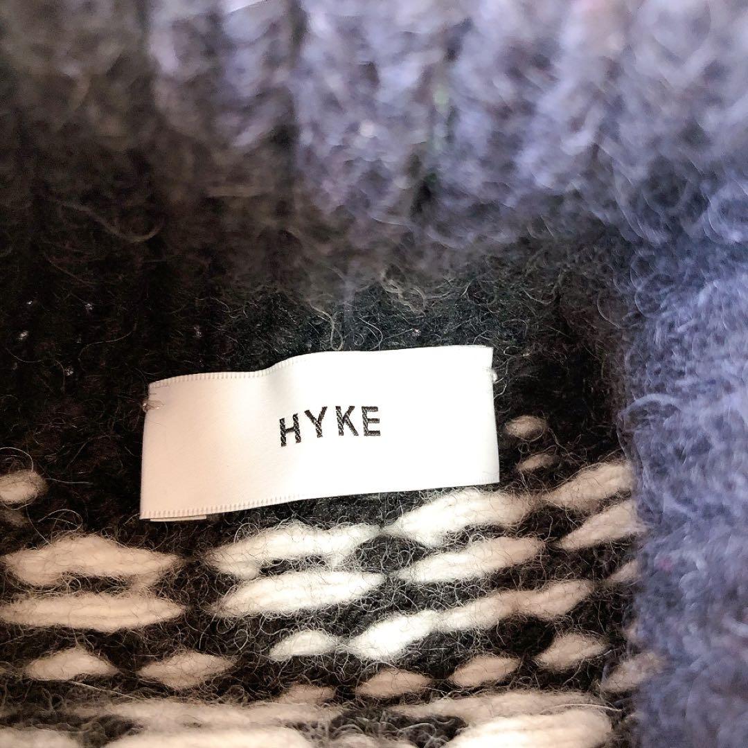 【美品】HYKE NORDIC SWEATER CAPE ノルディック ケープ
