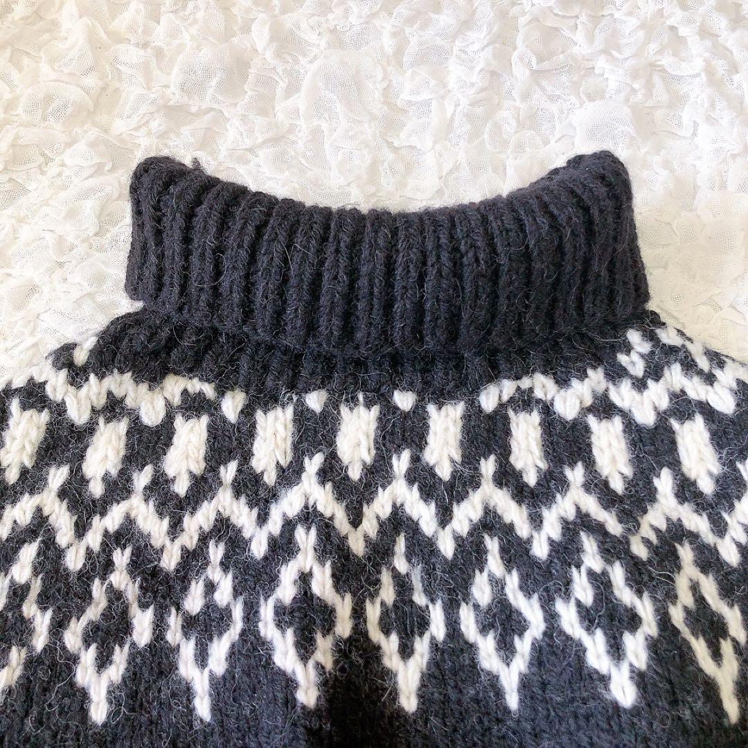 【美品】HYKE NORDIC SWEATER CAPE ノルディック ケープ