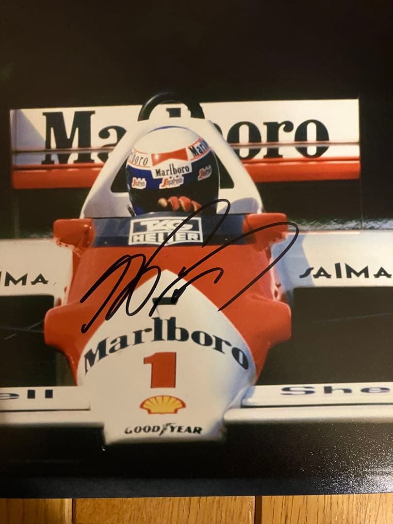 アラン プロスト マクラーレンホンダ 直筆サイン 証明書付き 1988