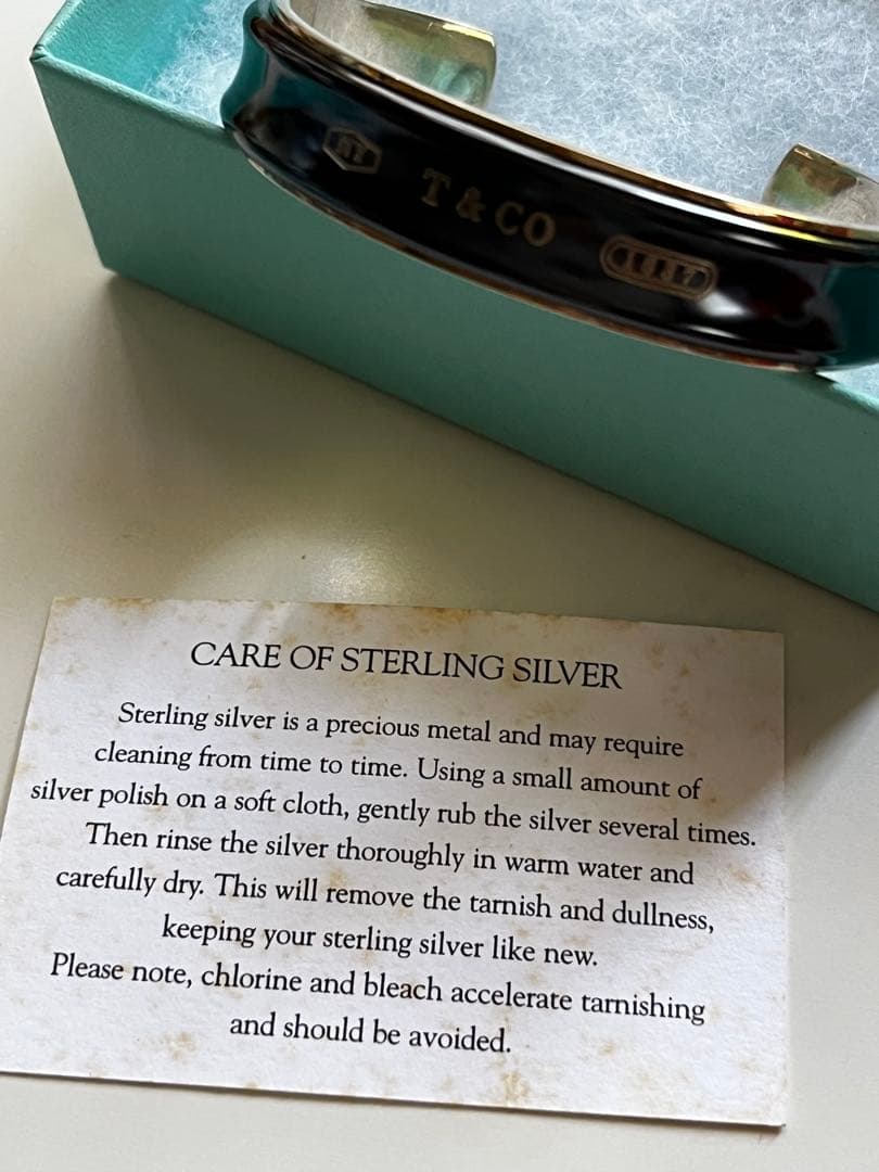 Tiffany & Co. ティファニー1837 カフ シルバー&チタンバングル