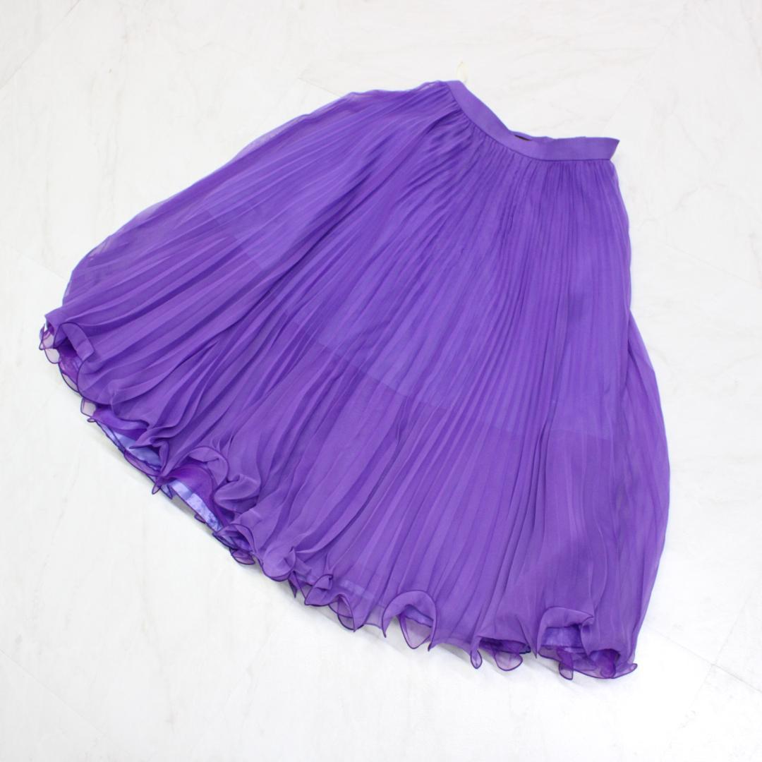 【美品 日本製社交ダンス衣装】上下セット SEKINE 紫 かわいい 上品
